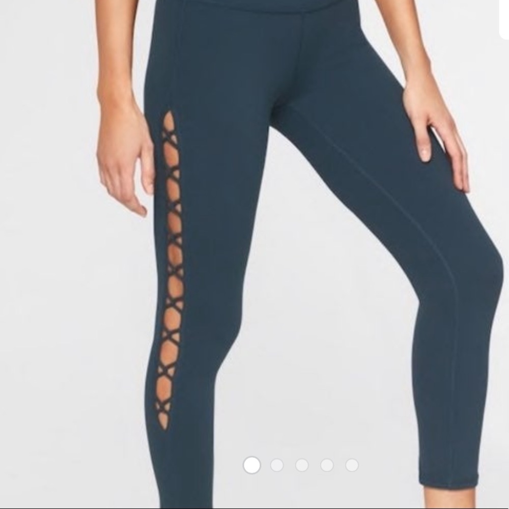Athleta Teal Shiva 7/8 Leggings Size XS